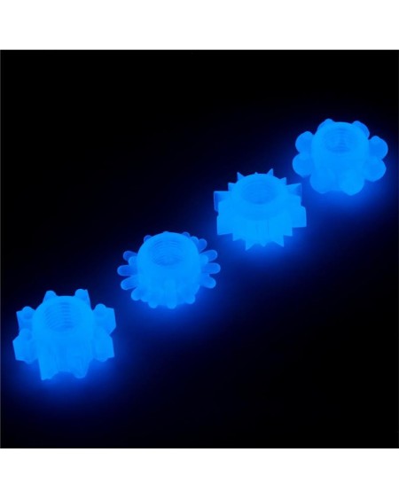 lumino play set 4 penis ring blue light