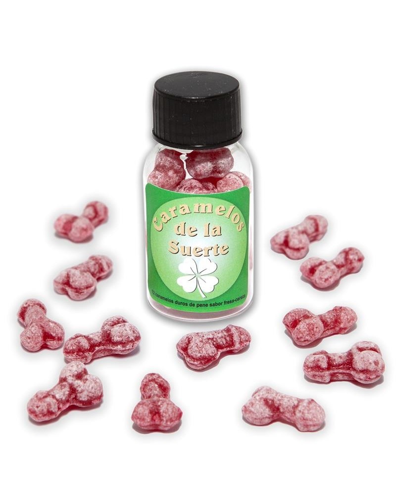 jar of 12 candies penis shape fruit flavor