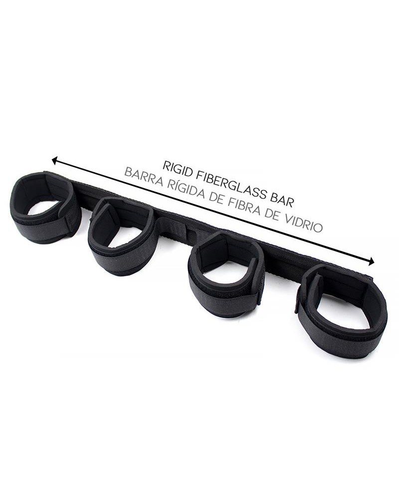 spreader bar with rigid bar and souple cuffs