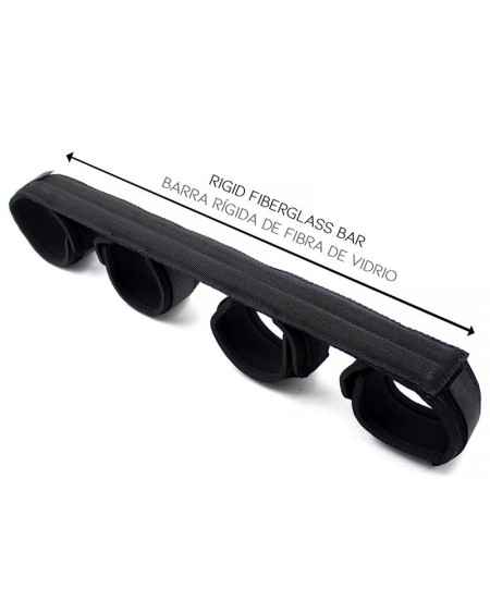 spreader bar with rigid bar and souple cuffs