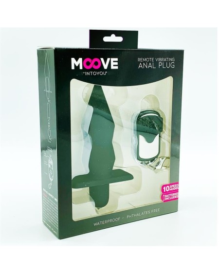 vibrant butt plug with remote control silicone noir