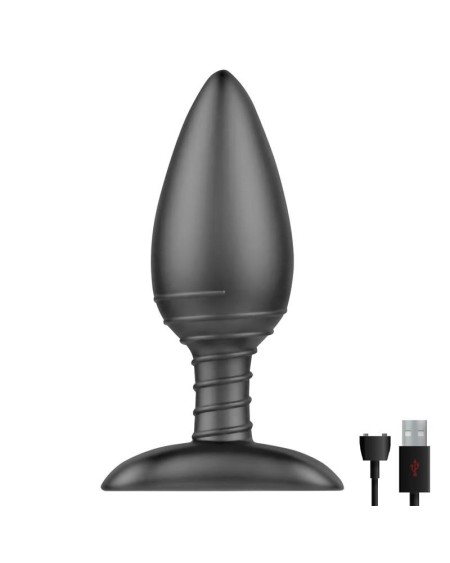 asher butt plug with remote control magnetic usb noir