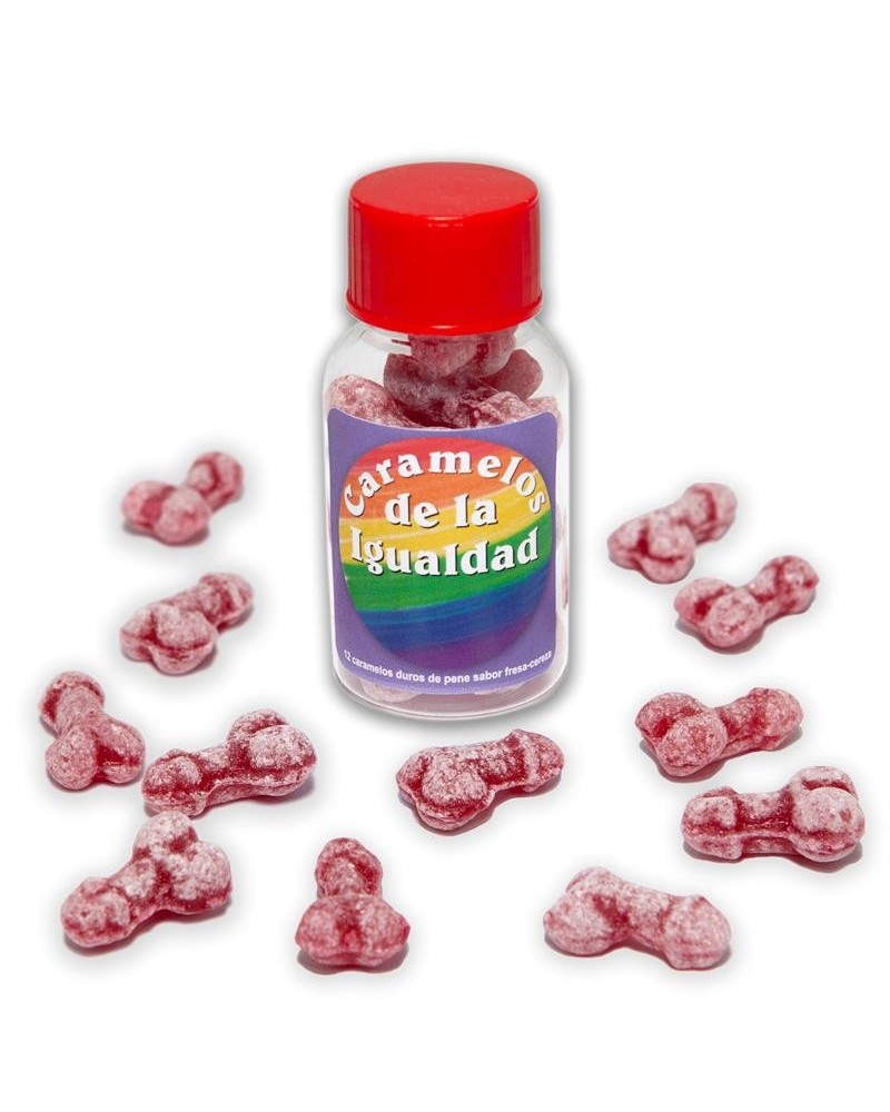 jar of 12 candies penis shape fruit flavor