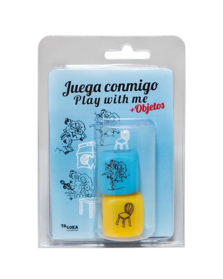 set of blue postures dice and a places dice.