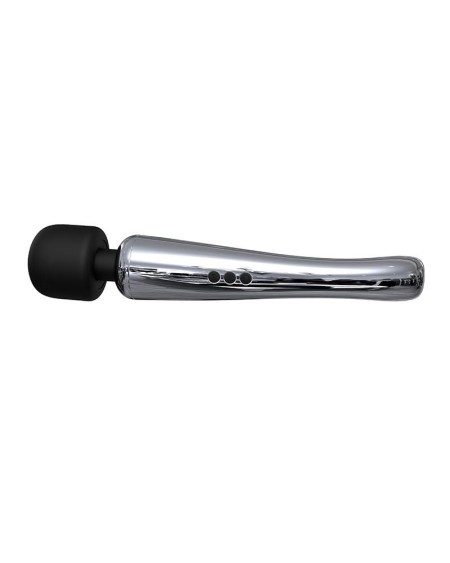 silvery high-tech wand super powerful wireless usb chrome silicone