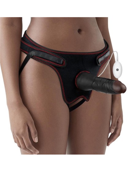 adjustable strap on with dildo 10 vibrations 7.5