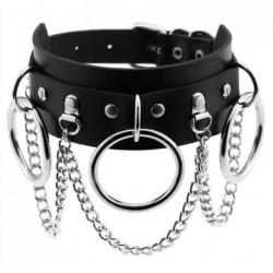 Collier O RING CHAIN Noir