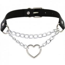 Metal Heart Collar With...