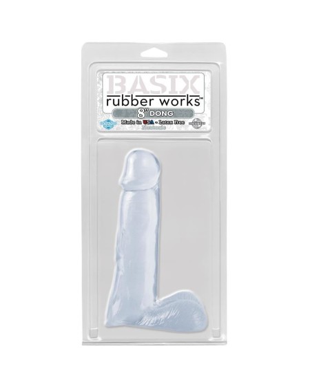 basix rubber works 20,32 cm dong - colour clear