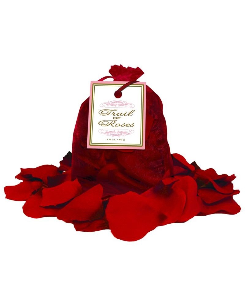 rose petals trail of roses