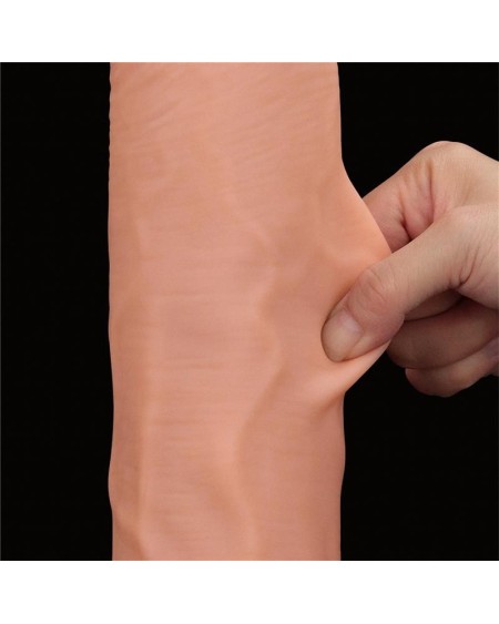 dildo dual layer sliding peau 14