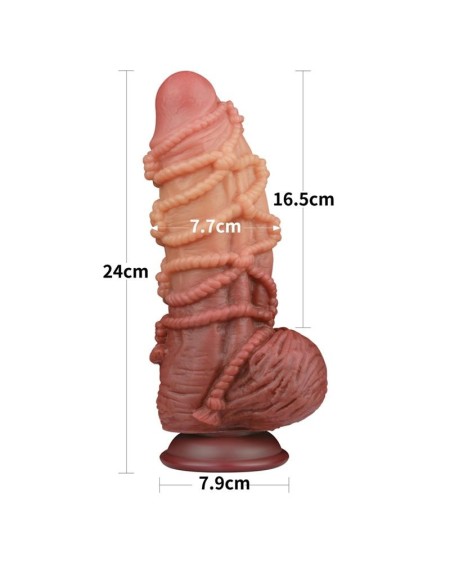 dildo dual layer king size nature 9.5