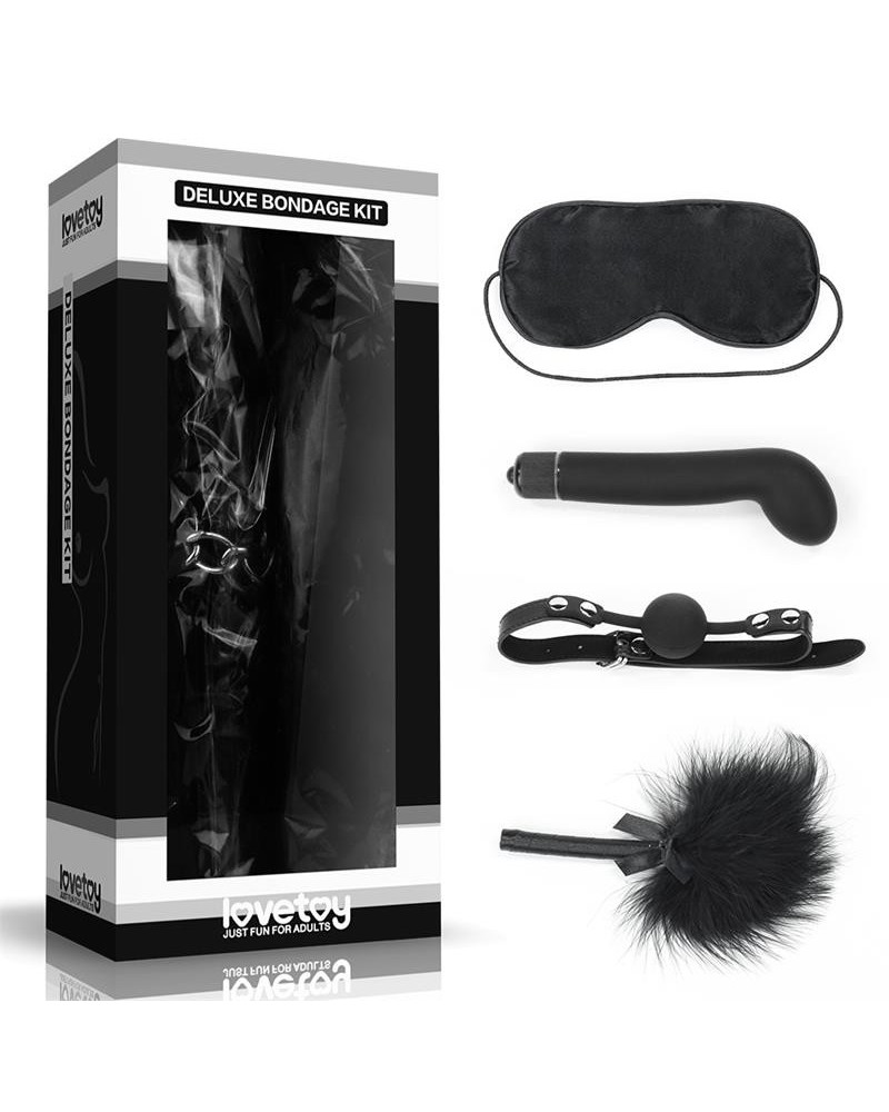bondage kit deluxe with vibrator noir