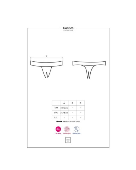 contica crotchless panties noir