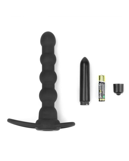 butt plug double prober with vibration noir