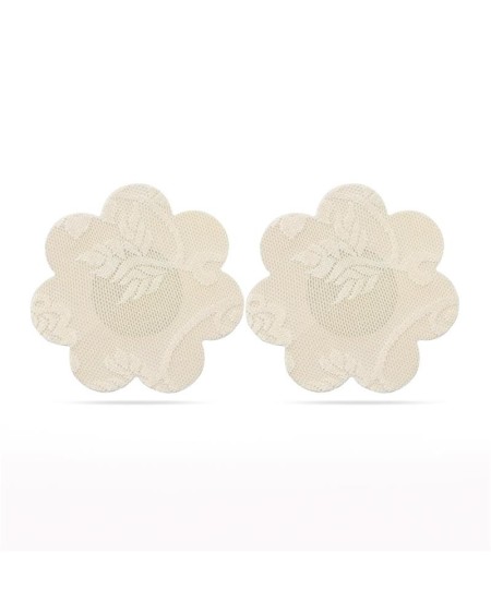 pack nipple covers flower and heart beige