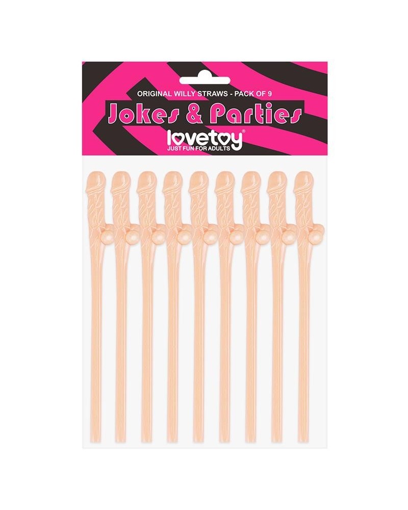 willy straws pack of 9