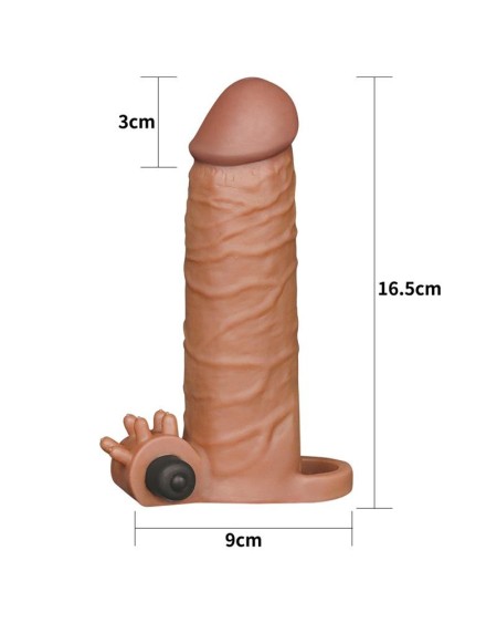 penis sleeve with vibration add 2 pleasure x tender brown