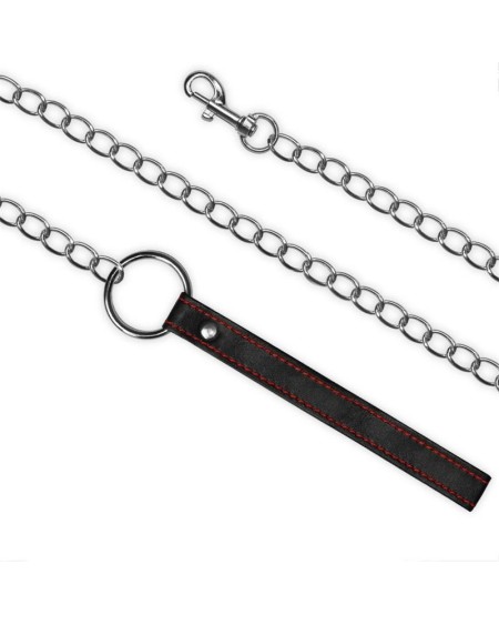 collar and leash bondage noir