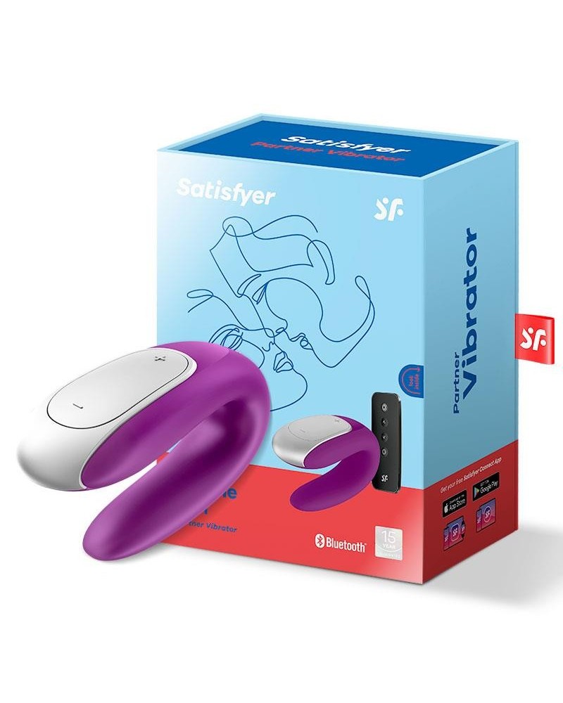 double fun vibe for couples with app and remote control violet