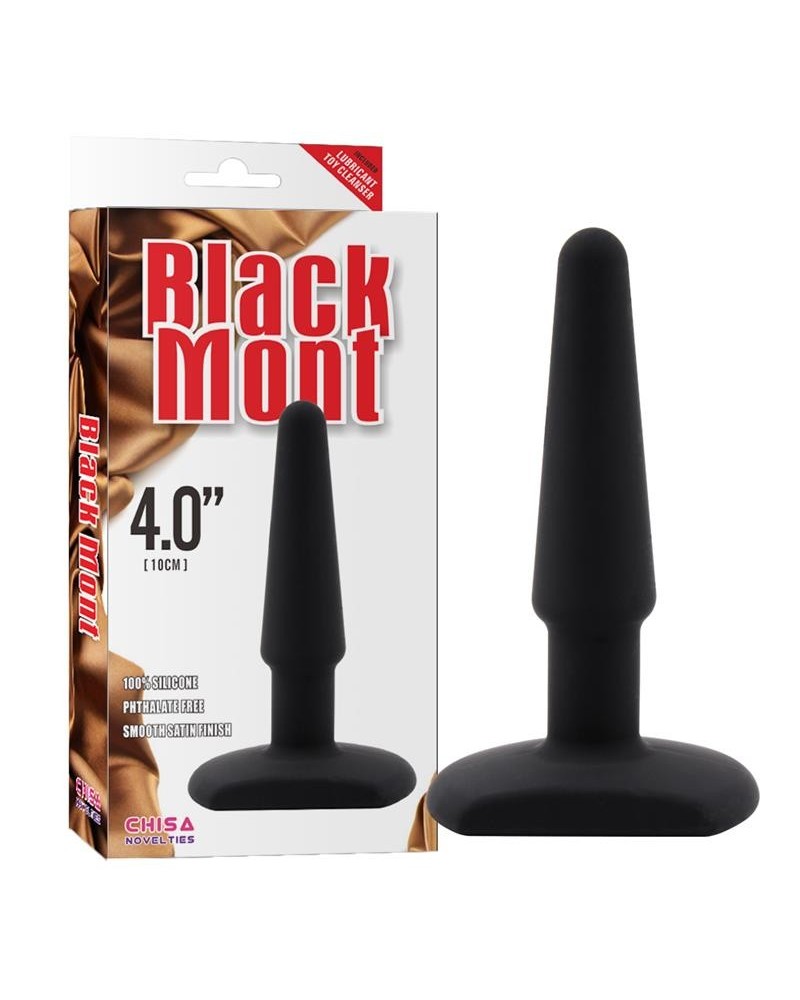butt plug 4 silicone noir