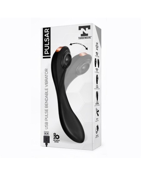 pulsar articulated skeleton vibrator with pulsation silicone usb
