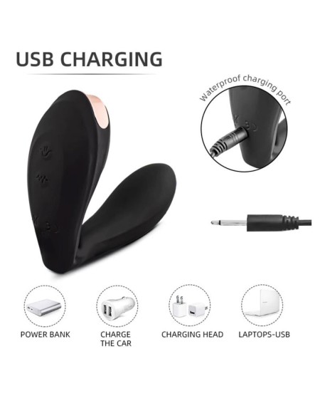 pulsar articulated skeleton vibrator with pulsation silicone usb