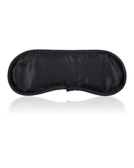 satin blindfold noir