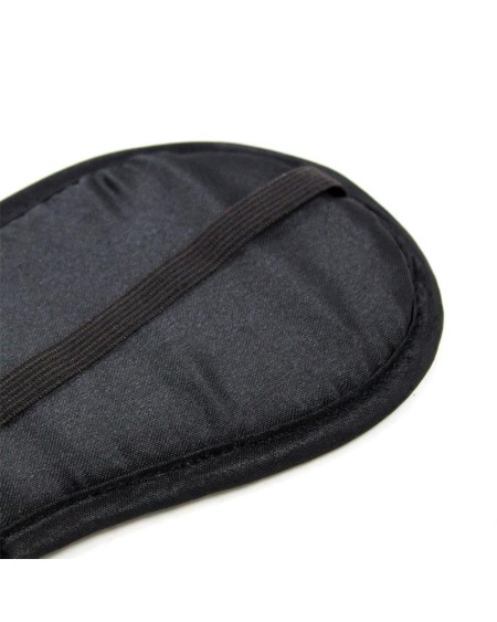 satin blindfold noir