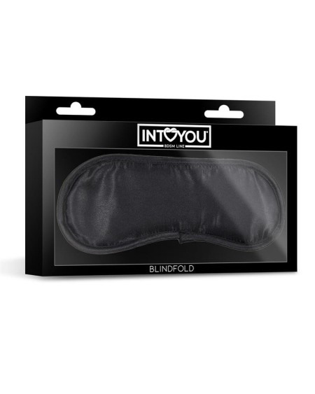 satin blindfold noir
