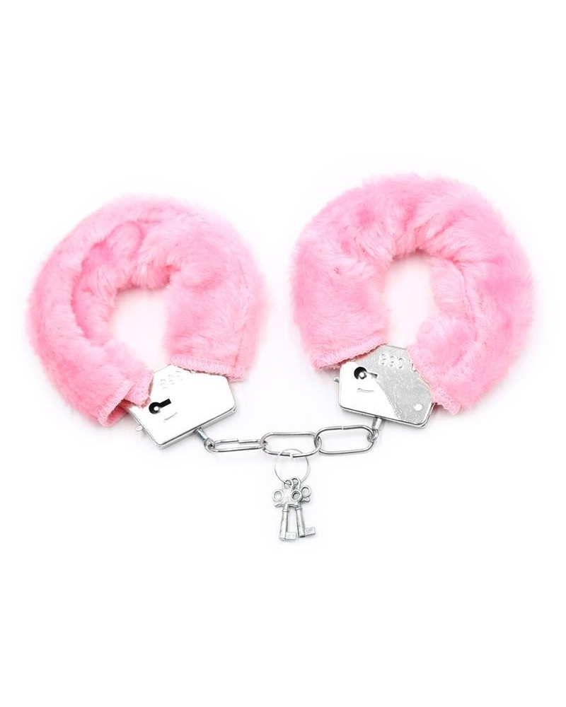 furry metal handcuffs rose