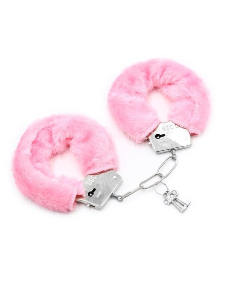 furry metal handcuffs rose