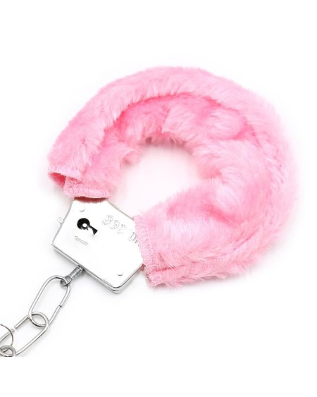 furry metal handcuffs rose