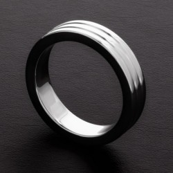 Cockring Ribbed Métal 10mm