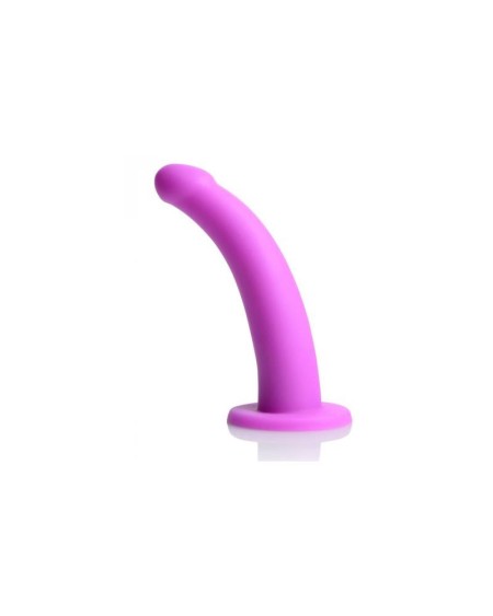navigator silicone g-spot dildo with harness violet