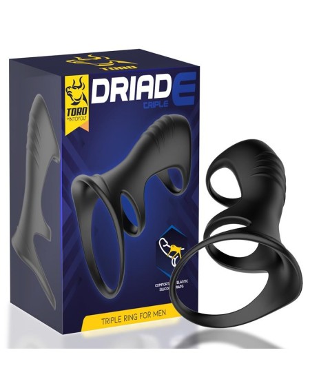driade triple ring for men silicone