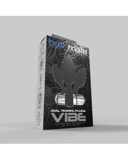 set of 4 anal training plugs with vibration