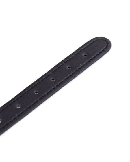 collar with spikes adjustable 43 cm noir