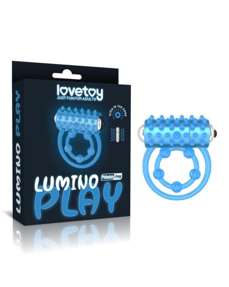 lumino play vibratin ring blue light