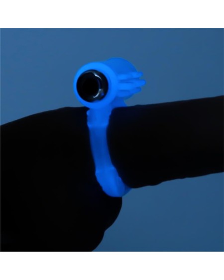 lumino play vibrant penis ring blue light