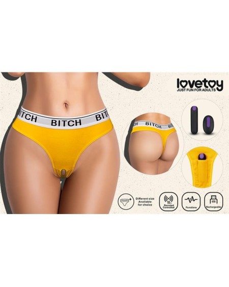 open panties with vibrant bullet and remote control size m
