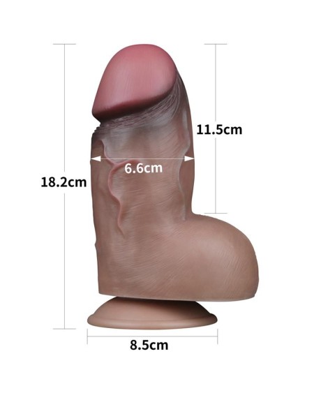 dual layered platinum silicone dildo 7