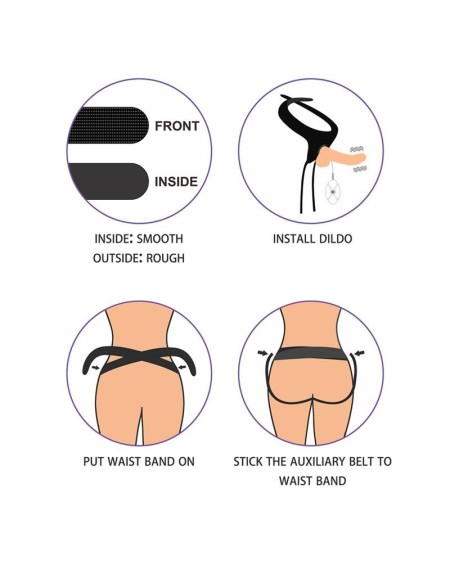 strap-on with vibrant dildo and remote control 8.5