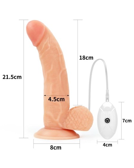 strap-on with vibrant dildo and remote control 8.5