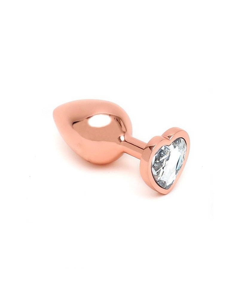 pisa heart shaped butt plug rose gold