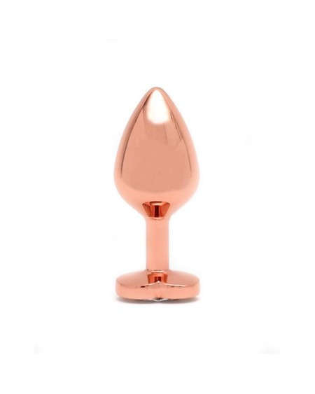 pisa heart shaped butt plug rose gold