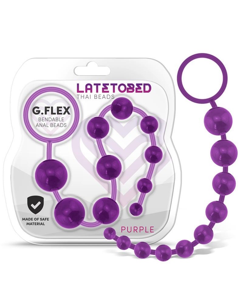 g.flex bendable thai anal beads violet