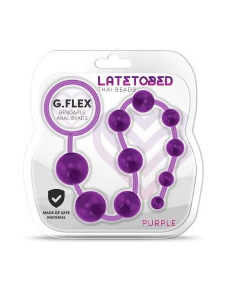 g.flex bendable thai anal beads violet