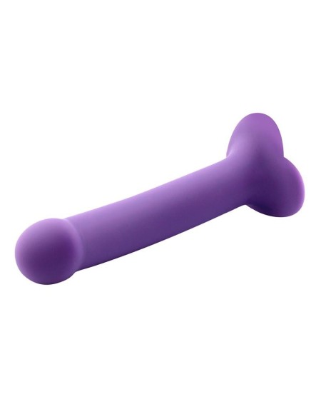 bouncy liquid silicone dildo hiper flexible 7.5 - 19 cm size l violet
