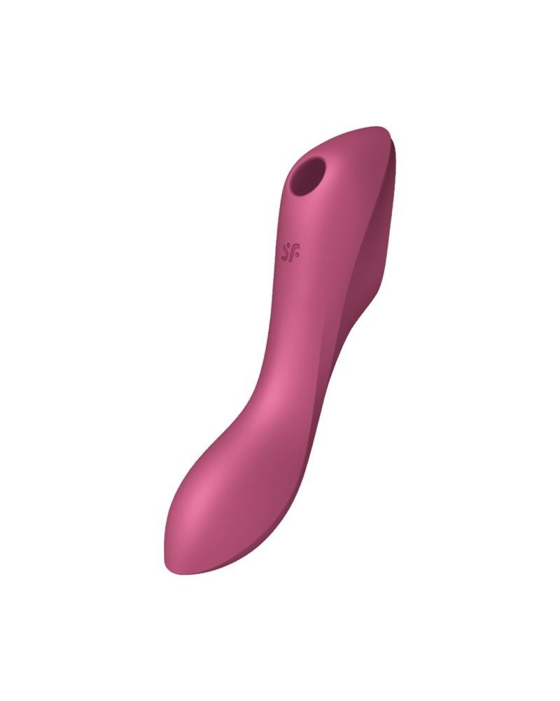 curvy trinity 3 vibe and clitoris sucker triple stimulator usb red
